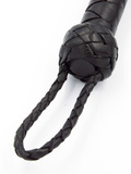 Mister B pejcz Impact Premium Leather Flogger Curling Black
