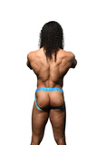 Show-It Strap Jock Aqua Xl Andrew Christian