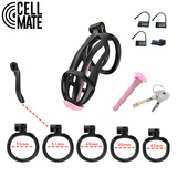 Pas cnoty Centurion Chastity Cage Black Size 4 CELLMATE