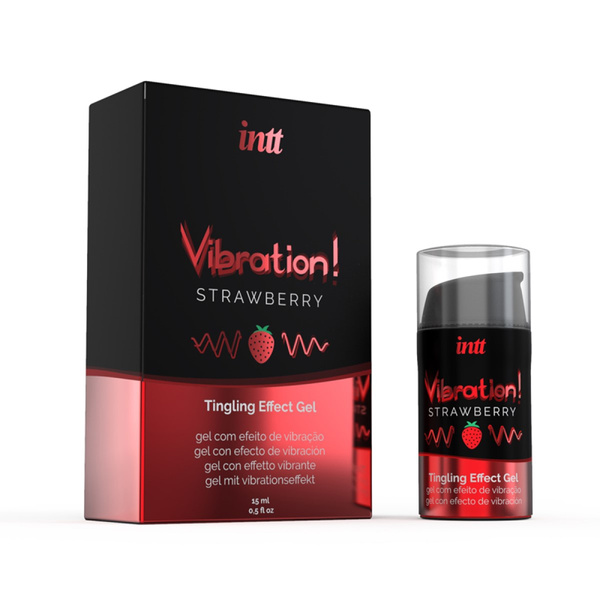 Гель-стимулятор Vibration! Strawberry 15 Ml intt