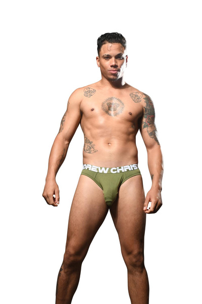 Andrew Christian Big Fat Dick Bamboo Brief Olive S