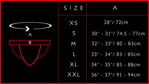 Jockstrapy Boxer Sexy Jock Big Zip Red XXL