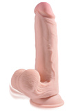 Dildo Z Przyssawką 3D Cock Swinging Balls 9 Inch King Cock