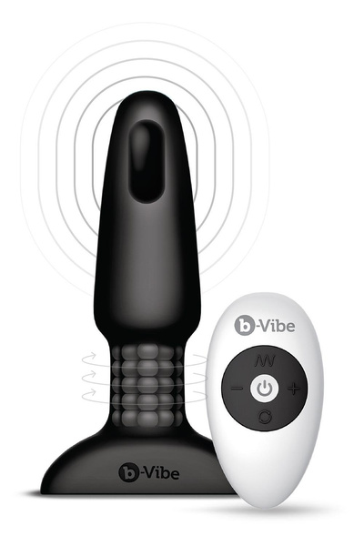 Анальний пробка Rimming Plug 2 Black b-Vibe