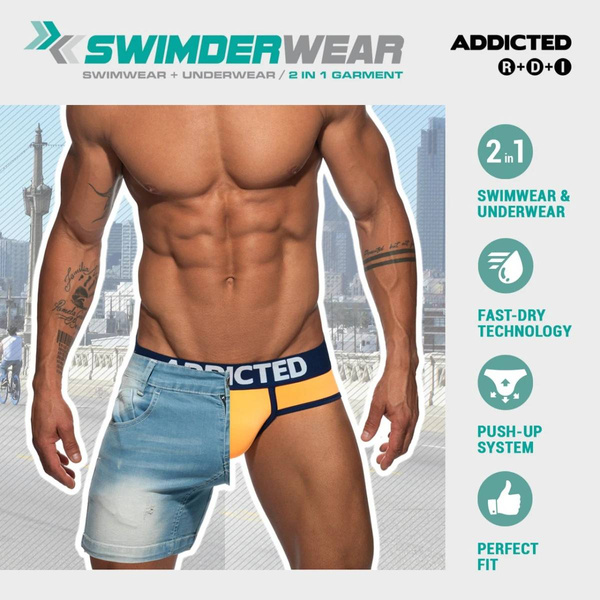 Neon Cockring Swimderwear Brief Neon Orange M Addicted
