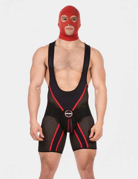 Face Mask Tase Red Barcode