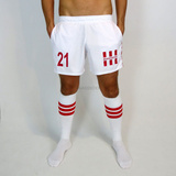 Football Shorts White M Aasssoxx