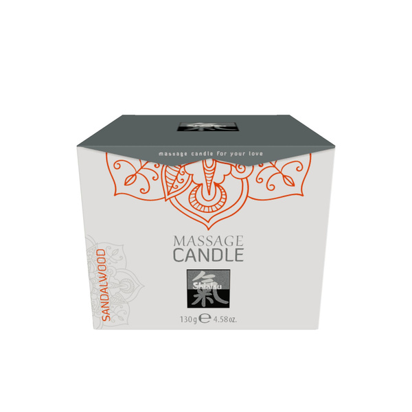 Свічка для масажу Massage Candle Sandalwood 130g Shiatsu