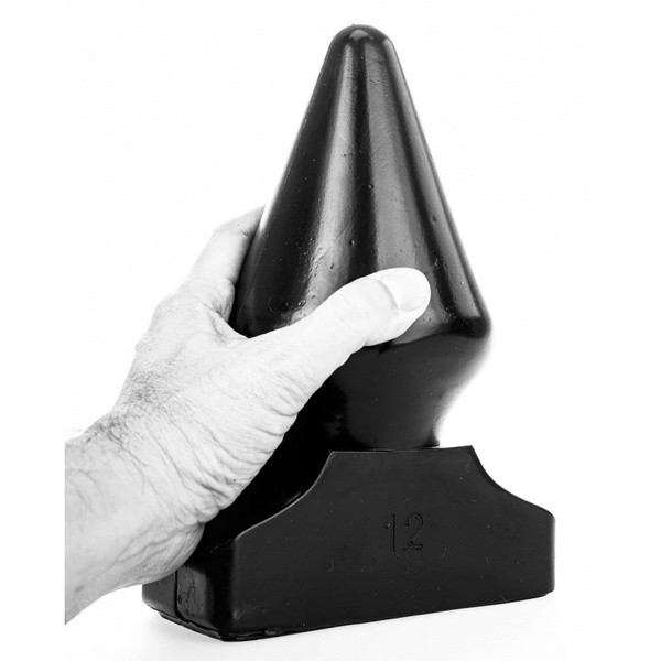 Anal plug AB83 Pop12 17 x 11.5 cm All Black
