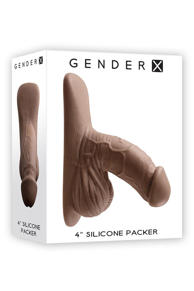 Fantom penisa Gender X 4 Inch Silicone Packer Dark 