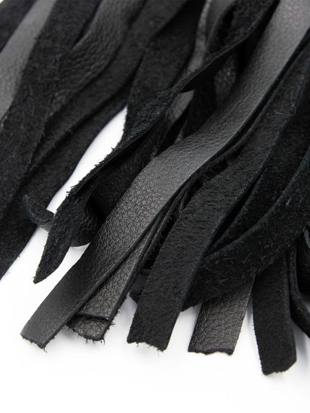 Mister B pejcz Impact Premium Leather Flogger Curling Black