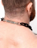 Dark room neck chain 40,64 cm Black Strong Steel Choker 16"