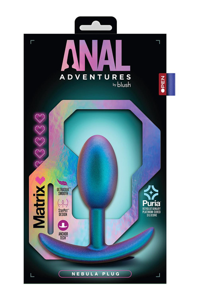 KOREK ANALNY ANAL ADVENTURES MATRIX NEBULA PLUG LUNAR BLUE