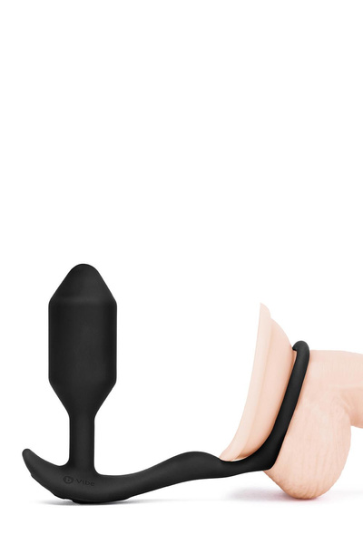 Vibrating Snug & Tug M Black b-Vibe