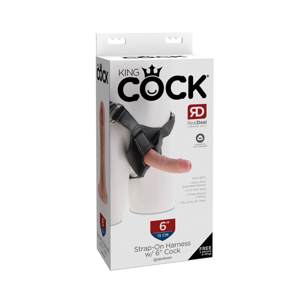 Uprząż z dildo King Cock Strap on Horness Pipedream 6 Light