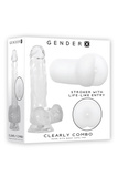 Zestaw dildo i masturbator Gender X Clearly Combo 