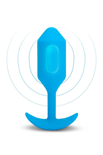 Анальний пробка Vibrating Snug Plug 3 Blue b-Vibe