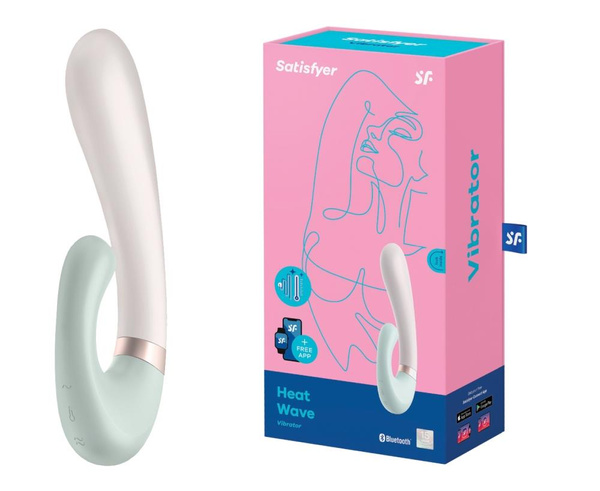 Wibrator do punktu G Heat Wave Connect App Mint Satisfyer
