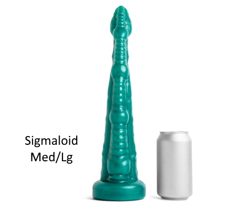 Mr Hankey's Fantasy Dildo Sigmaloid Med Metallic Green Vac M/L