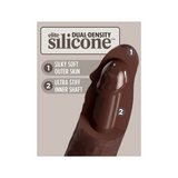 Ділдо 18см King Cock Elite Dual Density Вібруючий член Pipedream