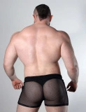 Dark Room Turn Around! 180 Mesh Shorts Black S