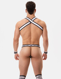 Barcode Berlin Suspender Bottom Panties Black-White M