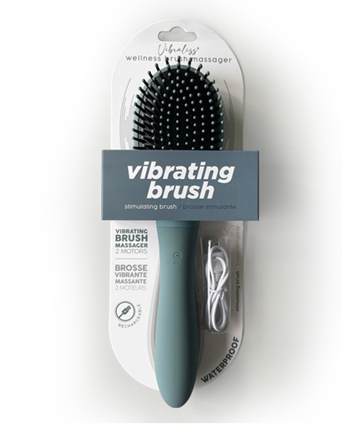 Wibrująca Szczotka Do Włosów Vibrating Brush Blue Grey Vibraliss