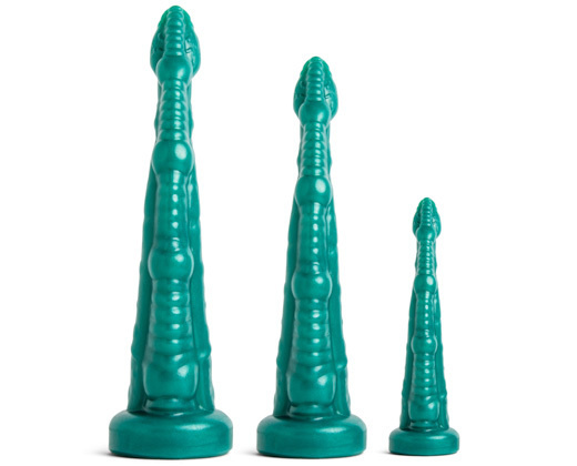 Mr Hankey's Fantasy Dildo Sigmaloid Med Metallic Green Vac M/L