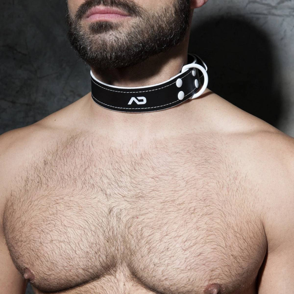 Нашийник Fetish Leather Collar White Addicted