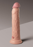 Miękkie silikonowe dildo z twardszym rdzeniem King Cock 9 Inch Dual Density Silicone Cock Light