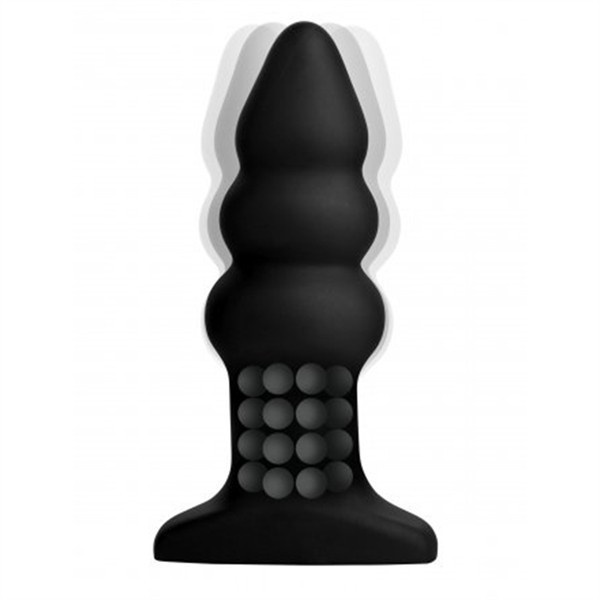 Model I Rippled Rimmer Plug With Remote Wibrująca Zatyczka Analna Z Pilotem Rimmers Model I Rippled Rimmer Plug with remote wibrująca zatyczka analna z pilotem