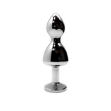 Lollypop Double Ball Metal Plug L Red Wooomy