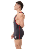 Trykot Singlet Allan Titanium-Black-Red Xl Barcode Berlin