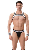 Barcode Berlin Suspender Vers Panties Black-White L