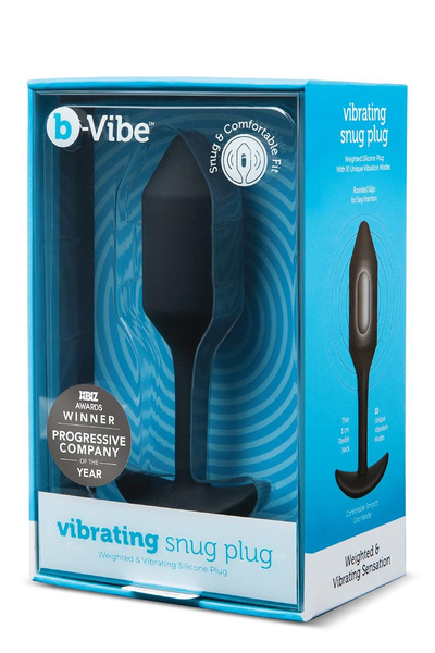 Korek analny Vibrating Snug Plug 2 Black b-Vibe