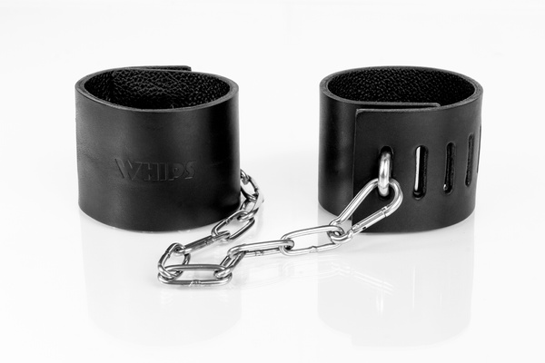 Black Locking Cuffs Size L Primal Bond Whips