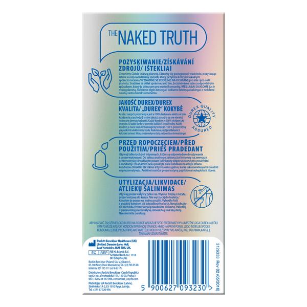 Invisible Close Fit 10 pcs Durex