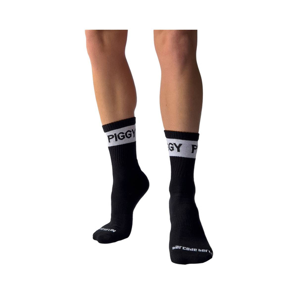 Fetish Half Socks Piggy Black-White S/M Barcode Berlin