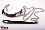 Whips Women's collar with leash white