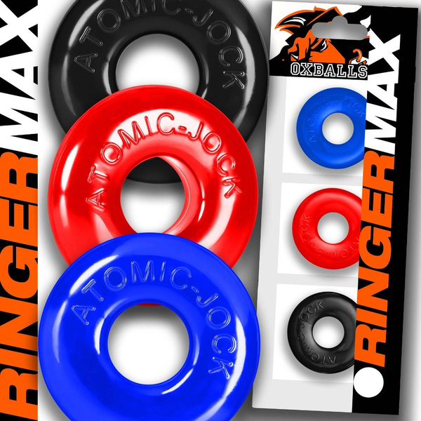 Zestaw pierścieni Ringer Max 3-pack cockrings Multi Oxballs
