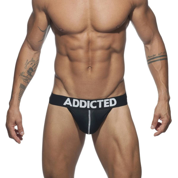 Addicted 3 Pack Mesh Thong Push Up L
