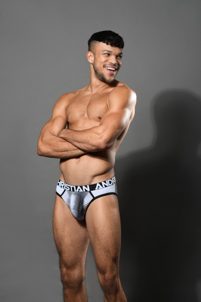 Penis Print Brief W/ Almost Naked 2Xl Andrew Christian