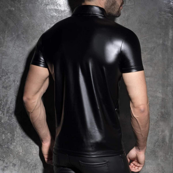 Rub Fetish Polo-Shirt Black XL Addicted Fetish