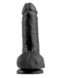 King Cock 7" Cock w/balls black