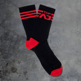 Fetish AD Top Socks Black-Red S/M Addicted
