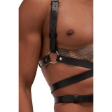 Mister B Serve Leather Icon Harness Black L/XL
