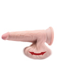 Dildo z przyssawką King Cock 3D Cock Swinging Balls 8 Inch