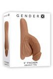 Фантом Члена 4 Inch Packer Mocca Flesh Gender X