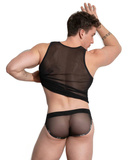 Aspen Mesh Tank Top Black Xxl CellBlock13