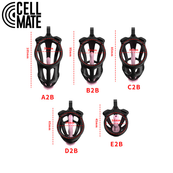 Пас цноти Centurion Chastity Cage Black Size 4 CELLMATE